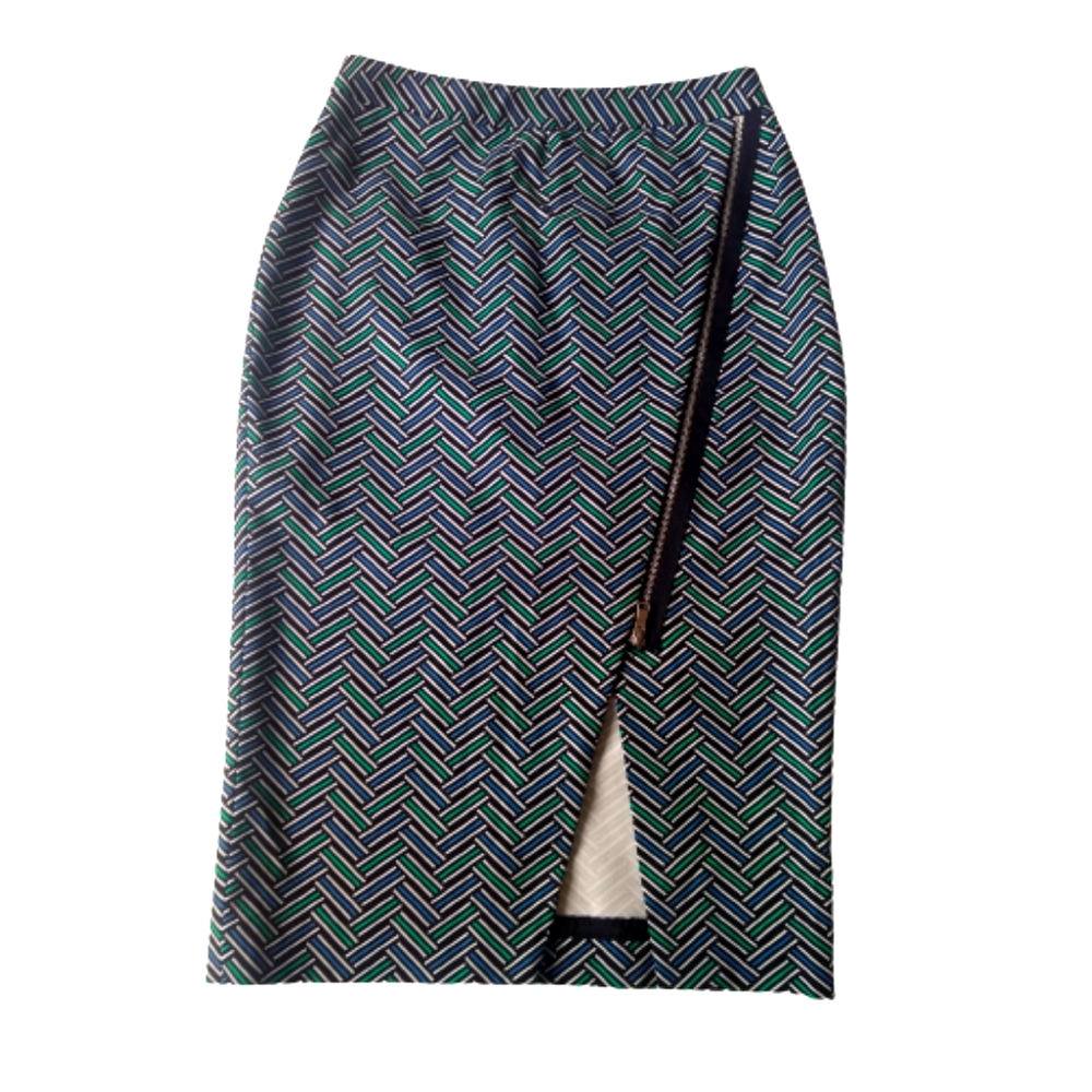 Worthington Asymmetrical Zip Pencil Skirt Size 4 NWOT